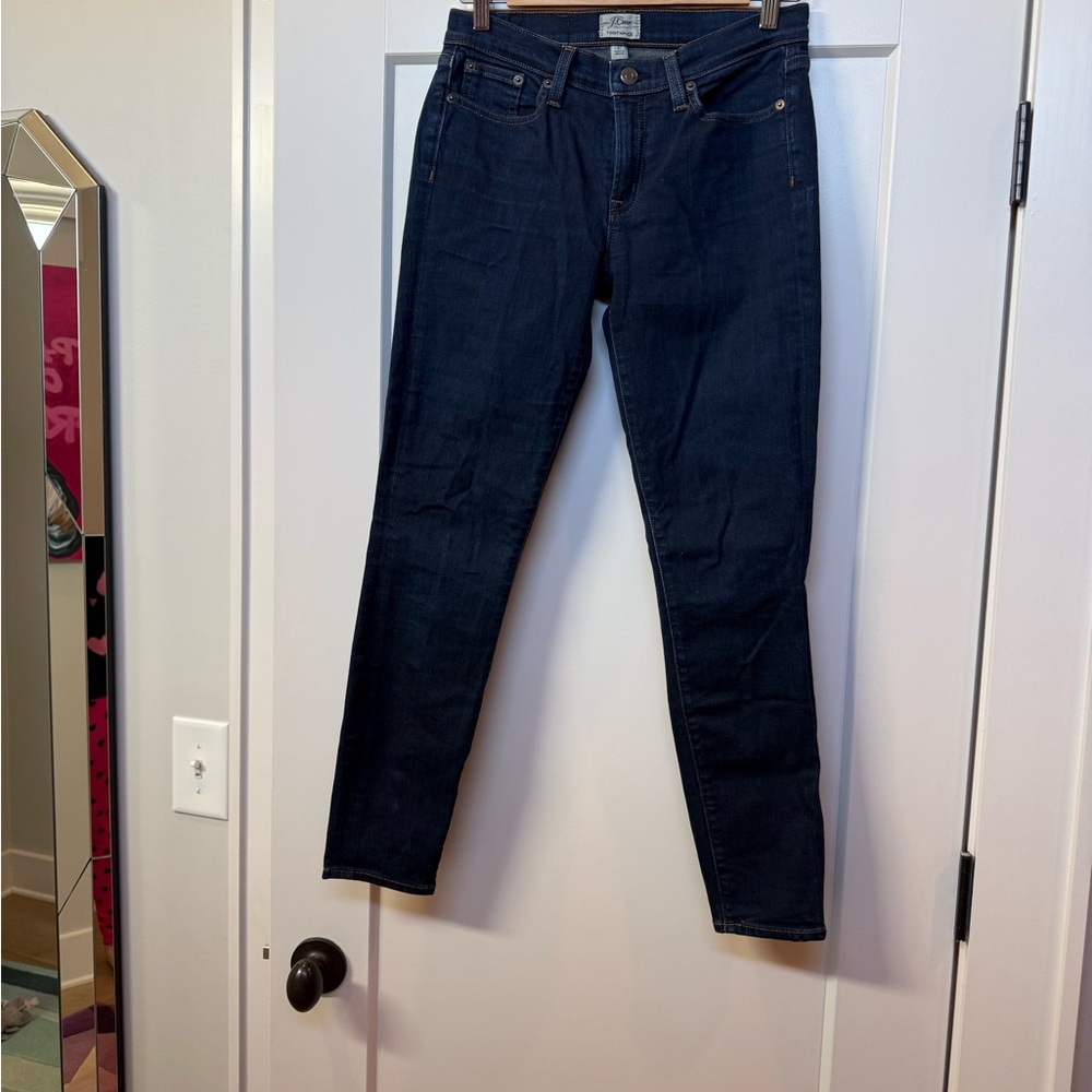 J. Crew toothpick skinny jeans in medium dark wash